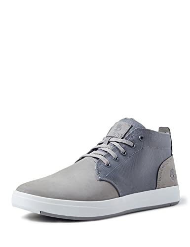 Timberland Herren Davis Square F/L Chukka Sneaker, Steeple Grey, 41.5 EU von Timberland