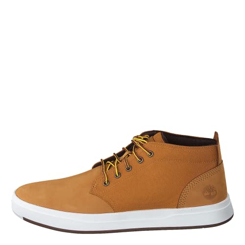 Timberland Herren Davis Square F/L Chukka Trainers and Sneakers Shoes, Gelb Wheat Nubuck, 41.5 EU von Timberland