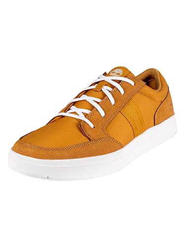 Timberland Herren Davis Square Fabric and Leather Oxford Basic Sneaker, Wheat Nubuck, 40 EU von Timberland