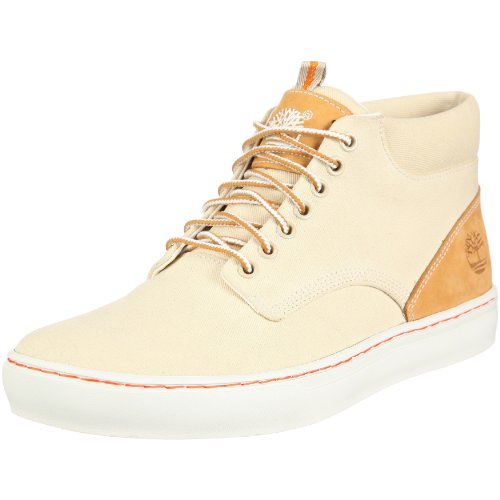 Timberland Herren Earthkeepers Cupsole FTM Canvas Deck Chukka Sneaker, Beige/Pale Khaki Wheat, 50 EU von Timberland