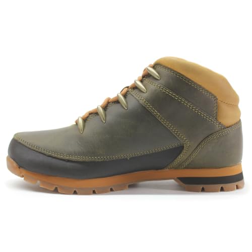 Timberland Herren Euro Sprint Mid Hiker Leder Olive Stiefel 44.5 EU von Timberland