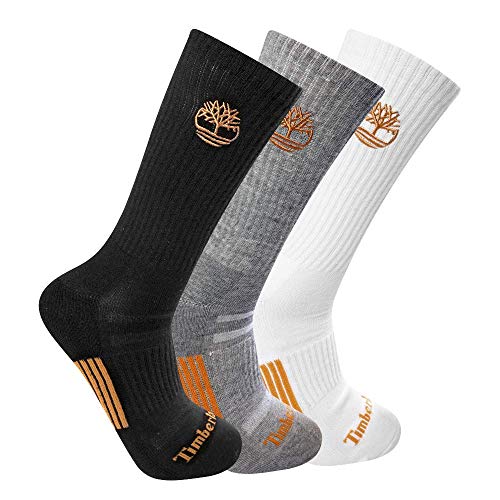 Timberland Herren Halb gepolsterte Crew-Socken Mannschaftssocken, Multi, Medium von Timberland