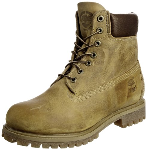 Timberland Herren Heritage 6 Inch Premium Schnürstiefel, Gelb Wheat Full Grain, 41.5 EU von Timberland