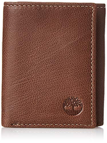 Timberland Herren Leather RFID Blocking Trifold Wallet Reise-Accessoire-dreifach gefalteter Geldbeutel, braun, Einheitsgröße von Timberland