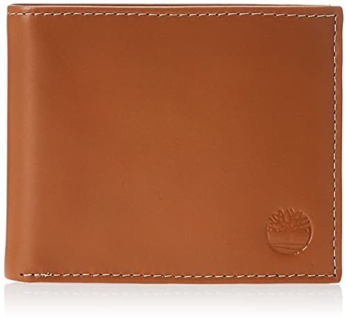 Timberland Herren Lederen portemonnee met opgestikte klaptas Reisezubeh r Faltbare Brieftasche, Tan (Wolken), Einheitsgröße EU von Timberland