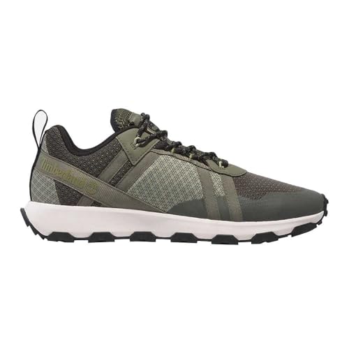 Timberland Herren Low Lace Up Sneaker, Grün (Dk Green Mesh), 43 EU von Timberland