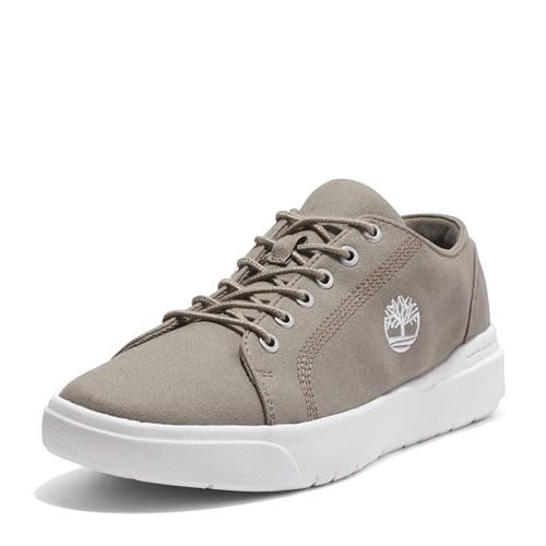 Timberland Herren Low Lace Up Sneaker, Lt Taupe Canvas, 45 EU von Timberland