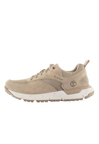 Timberland Herren Low Sneaker Voyager Park Taupe Leder & Textil ReBOTL, Größe:41, Farbauswahl:grau von Timberland