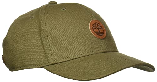 Timberland Herren Baseball Cap with Leather Patch Logo Baseballkappe, Traubenblatt, Einheitsgröße von Timberland