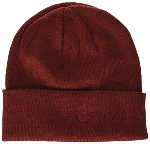 Timberland Herren Mütze mit Bündchen und Gesticktem Logo Winter-Hut, Syrah, Einheitsgröße von Timberland
