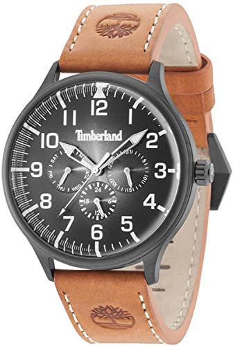 Timberland Herren Multi Zifferblatt Quarz Uhr mit Leder Armband 15270JSB/02 von Timberland
