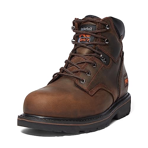 Timberland Herren Pit Boss Stahl-Sicherheitszehe, 15,2 cm Industrielle Arbeitsstiefel, Braun: Braun, 44.5 EU von Timberland