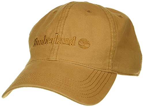 Timberland Herren Southport Strandmütze aus Baumwollleinen, mit Rückengurt und Metallverschluss Verschluss, Weizenstiefel, Einheitsgröße von Timberland