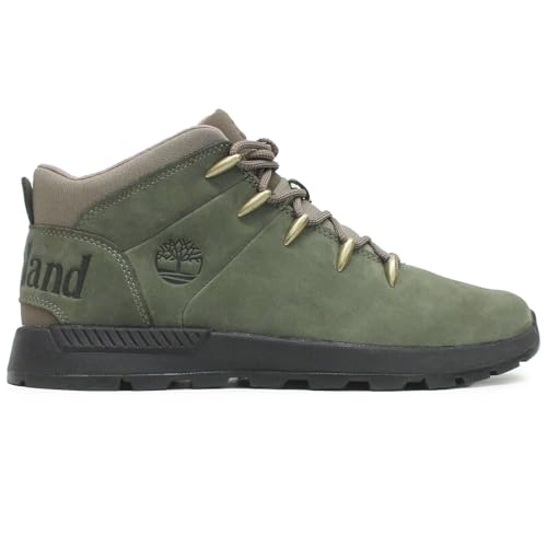 Timberland Herren Sprint Trekker Mid Nubuck Dark Green Stiefel 43.5 EU von Timberland