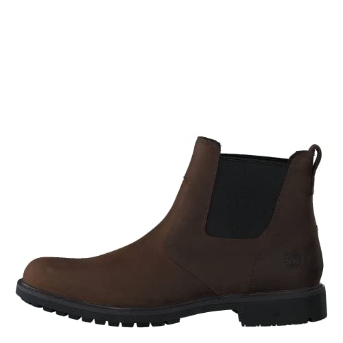 Timberland Herren Stormbucks Chelsea Pull-on Chukka Boots, Braun (Dark Brown Nubuck), 43.5 EU von Timberland