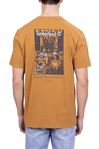 Timberland - Herren T-Shirt mit Boot-Lab Grafik, Biskuit, XL von Timberland