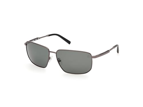 Timberland TB00010 Sonnenbrille Herren, Leichte Casual Sonnenbrille, Rechteckige Linsenform, Inklusive Etui, Polarisierte Grüne Gläser, Matt Dunkel Nickel Timberland TB00010 Sonnenbrille Herren, Leichte Casual Sonnenbrille, Rechteckige Linsenform, Inklusive Etui, Polarisierte Grüne Gläser, Matt Dunkel Nickel von Timberland
