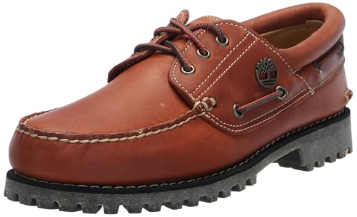 Timberland Herren Traditional Handsewn 3-Eyelet Classic Lug Bootsschuh, Medium Orange Full Grain, 42 EU von Timberland