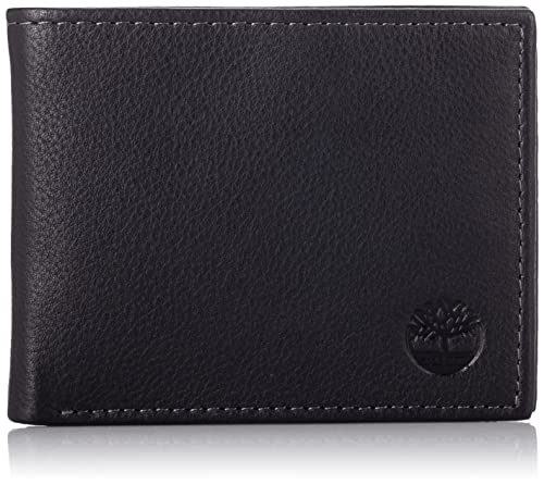 Timberland Herren Wellington Leder Pendler Geldbörse, Schwarz, Einheitsgröße von Timberland