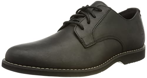 Timberland Herren Woodhull Leather Oxford Basic Schuhe, Black Full Grain, 47.5 EU von Timberland