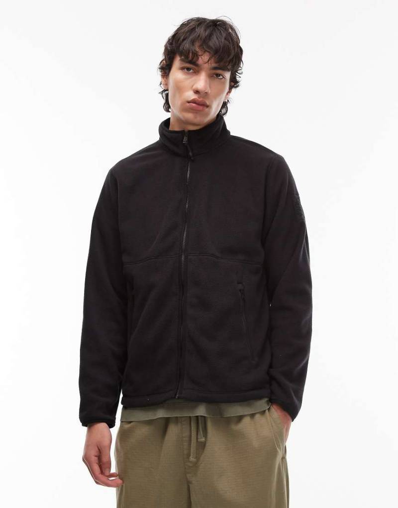 Timberland - Jacke aus Polarfleece in Schwarz mit Reißverschluss von Timberland