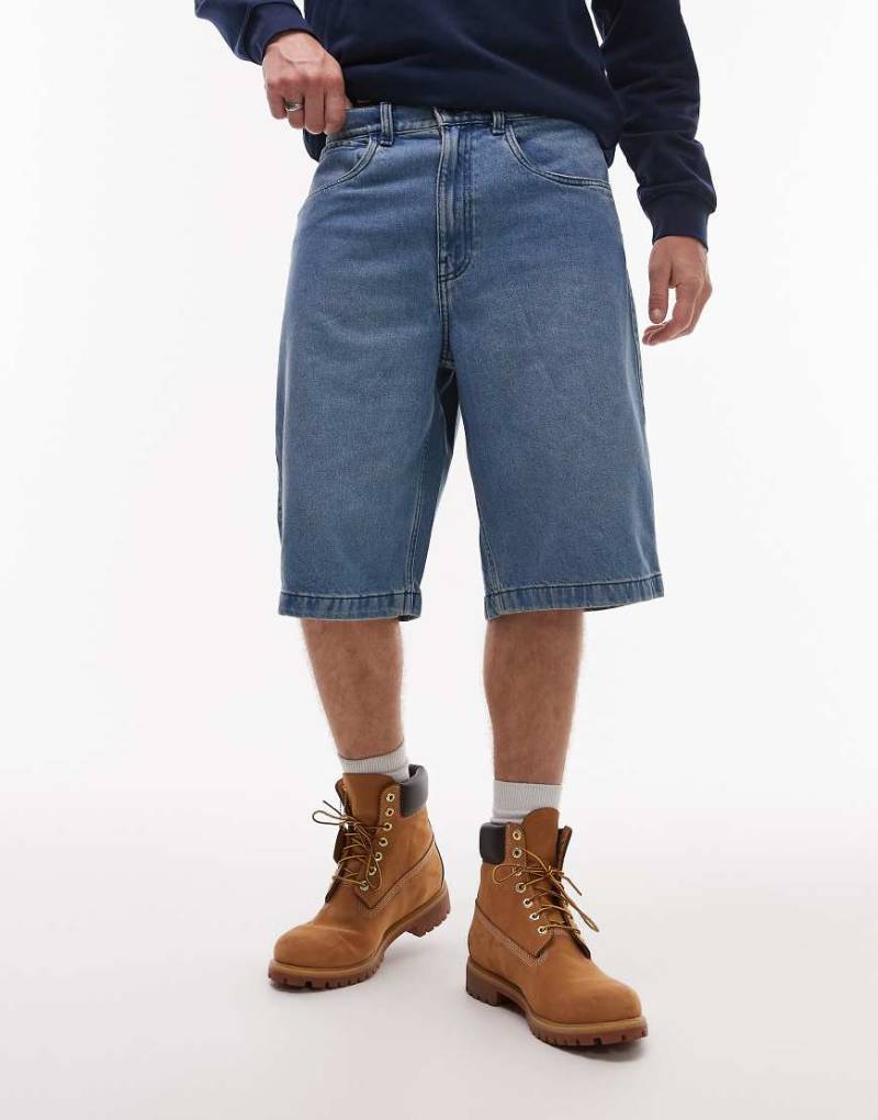 Timberland - Jeans-Shorts in heller Indigo-Waschung-Blau von Timberland