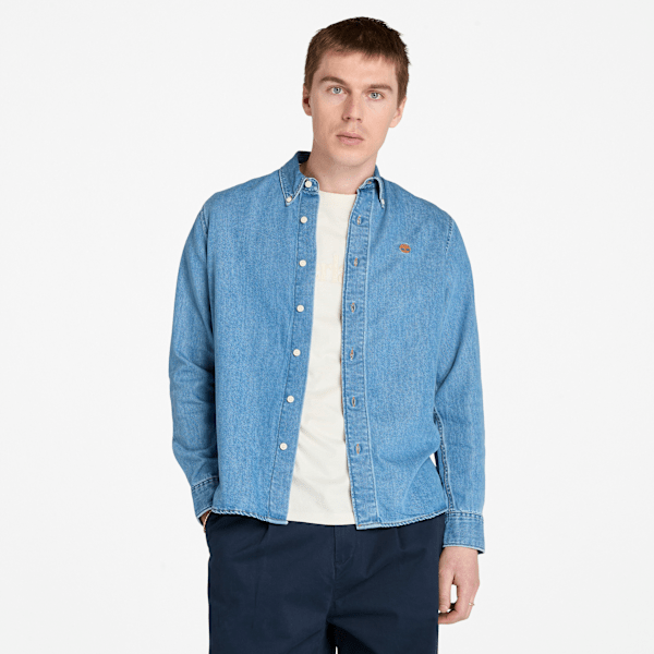Timberland - Jeanshemd für Herren in Blau, Mann, Blau, Größe: XL von Timberland