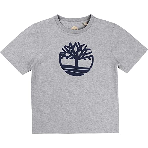 Timberland Jungen T-Shirts Kurze Ärmel T25P12, grau (chine Grey), 8 Jahre von Timberland