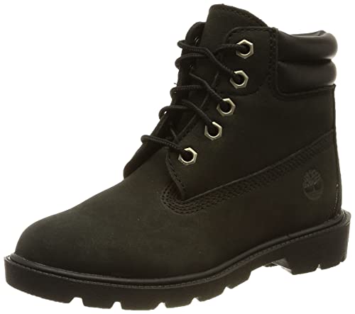 Timberland Jungen Unisex Kinder 6 Inch WR Basic (Toddler) Ankle Boot, Black, 24 EU von Timberland