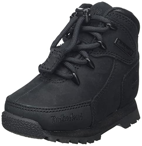 Timberland Jungen Unisex Kinder Euro Rock (Toddler) Chukka/Mid, Black Nubuck, 23 EU von Timberland