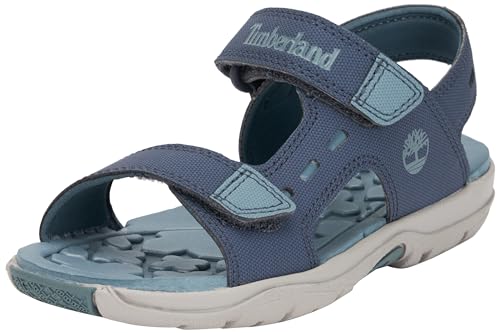 Timberland Jungen Unisex Kinder Moss Jump 2 Strap (Toddler) Sandal, Dark Blue, 22 EU von Timberland