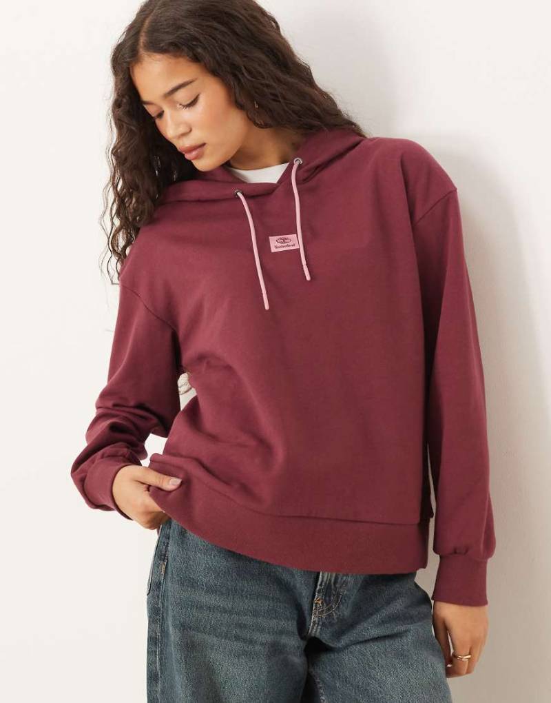 Timberland - Kapuzenpullover aus Loopback-Stoff in Burgunderrot von Timberland