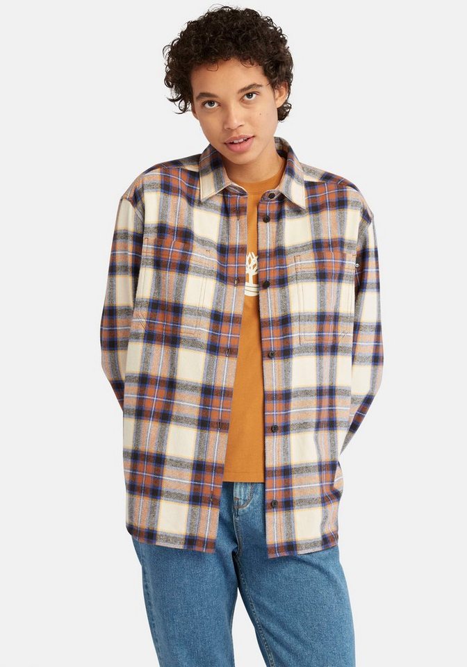 Timberland Karohemd Flannel Overshirt mit einer Brusttasche von Timberland