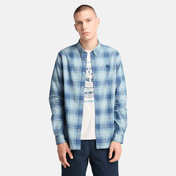 Timberland - Karohemd aus Popeline für Herren in Navyblau, Mann, Navyblau, Größe: L Timberland - Karohemd aus Popeline für Herren in Navyblau, Mann, Navyblau, Größe: L von Timberland