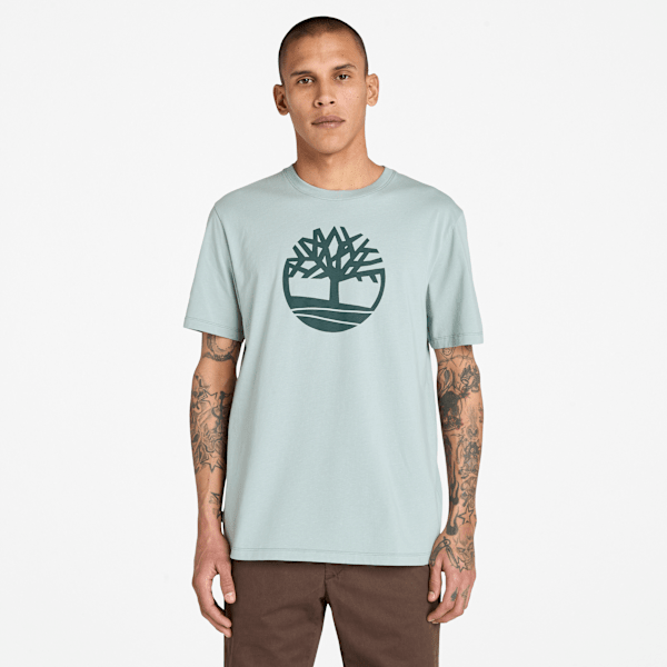 Timberland - Kennebec River Kurzarm-T-Shirt mit Baumlogo für Herren in Grau, Herren, Grau, Größe: S von Timberland