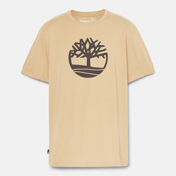 Timberland - Kennebec River T-Shirt mit Baum-Logo für Herren in Beige, Mann, Beige, Größe: S von Timberland