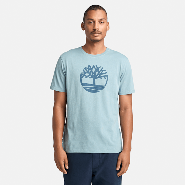 Timberland - Kennebec River T-Shirt mit Baum-Logo für Herren in Blau, Herren, Blau, Größe: 3XL von Timberland