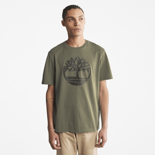 Timberland - Kennebec River Kurzarm-T-Shirt mit Baumlogo für Herren in Grün, Herren, Grün, Größe: S von Timberland