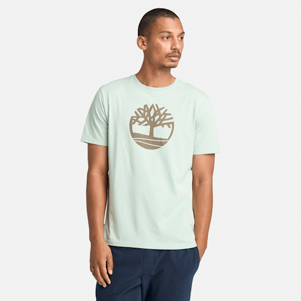 Timberland - Kennebec River T-Shirt mit Baum-Logo für Herren in Grün, Mann, Grün, Größe: M von Timberland
