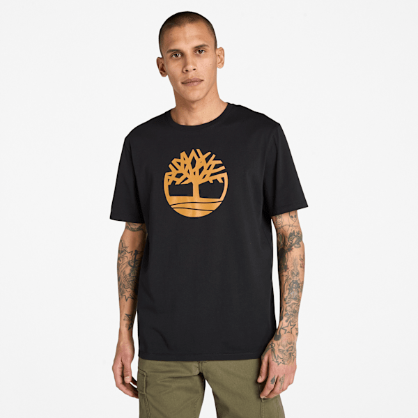 Timberland - Kennebec River T-Shirt mit Baum-Logo für Herren in Schwarz, Mann, Schwarz, Größe: 3XL von Timberland