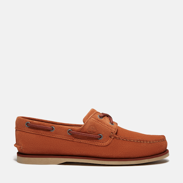 Timberland - Klassischer Bootsschuh für Herren in Orange, Mann, Orange, Größe: 42 von Timberland
