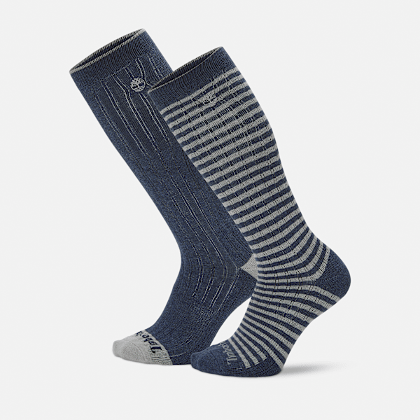 Timberland - Knielange Timberland Danforth Socken im 2er-Pack für Herren in Dunkelblau, Herren, Blau, Größe: L von Timberland