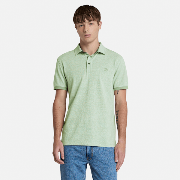 Timberland - Kurzärmeliges Baboosic Brook Oxford-Polohemd für Herren in Grün, Mann, Grün, Größe: M Timberland - Kurzärmeliges Baboosic Brook Oxford-Polohemd für Herren in Grün, Mann, Grün, Größe: M von Timberland
