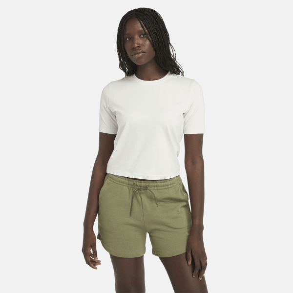 Timberland - Kurzärmeliges Baby-T-Shirt für Damen in Weiß, Frau, Weiß, Größe: L von Timberland