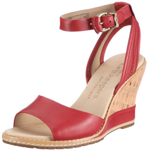 Timberland MAESLIN CORK SANDAL 42680, Damen Sandalen/Fashion-Sandalen, Rot, EU 39.5 (US 8.5) von Timberland