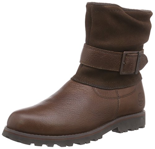 Timberland Mädchen Asphalt Trail FTK_Briarcliff Girls WP Mid Kurzschaft Stiefel, Braun (Dark Brown), 35 EU von Timberland