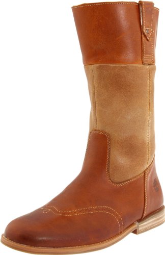 Timberland Mädchen BRIXHAM TALL BT ZIP BRN Stiefel, Braun/Light Tan 33 EU von Timberland