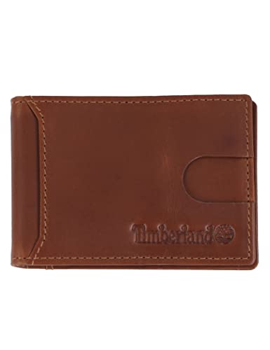 Timberland Men's Slim Leather Minimalist Front Pocket Credit Card Holder Wallet, Cognac (Altroz Money Clip) von Timberland