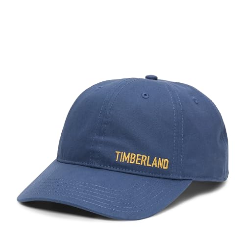 Timberland Men's Small Logo Baseball Cap, Dark Denim, Einheitsgröße von Timberland