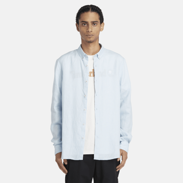 Timberland - Mill Brook Leinenhemd für Herren in Hellblau, Herren, Blau, Größe: 3XL Timberland - Mill Brook Leinenhemd für Herren in Hellblau, Herren, Blau, Größe: 3XL von Timberland